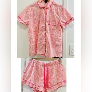 J crew end on end cotton pajama short set (size XS)